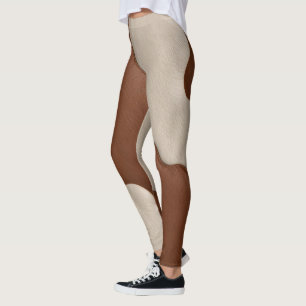 Popular Luxury Elegant Faux Cow Leather Collection Leggings