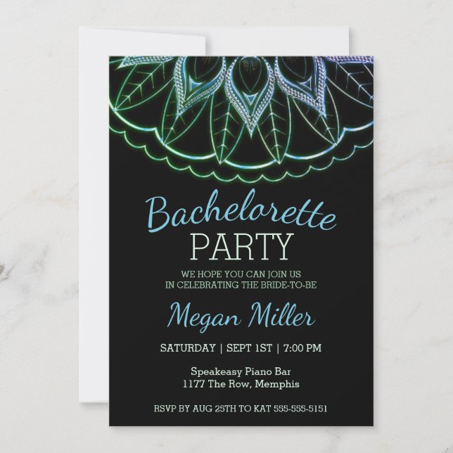 Popular Mandala Bachelorette Party Invitation (Front)