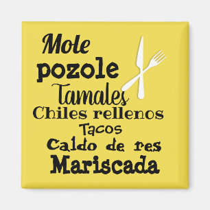 popular mexican food magnet