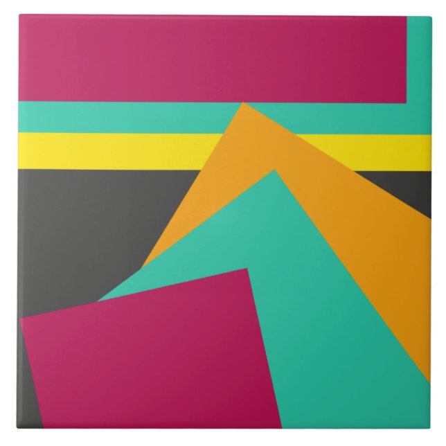 Popular modern geometric design ceramic tile (Front)