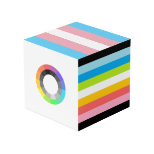 Popular MOGAI/LGBT/Queer Pride Flag Photo Cube