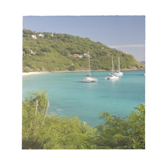 Popular moorings for bareboaters and charter notepad (Front)