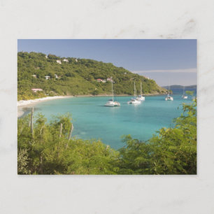 Popular moorings for bareboaters and charter postcard