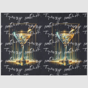 Popular Neon Party Time Personalised Tissue Paper