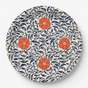 Popular Ornamental Floral Pattern Paper Plate