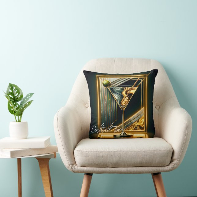 Popular Party Time Neon Personalised Cushion (Chair)