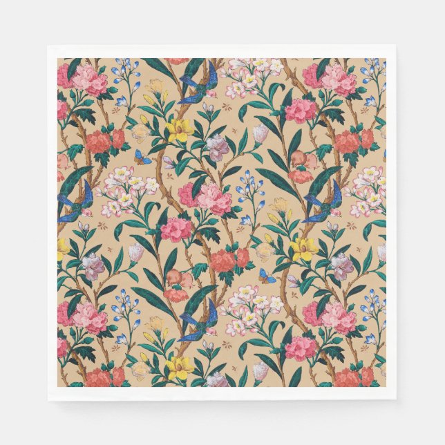 Popular pattern-birds, butterflies, bees... napkin (Front)