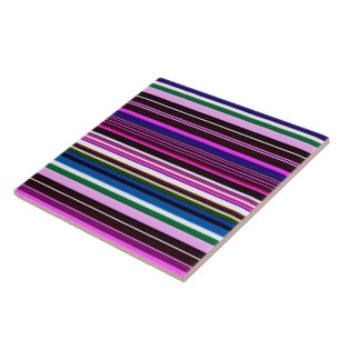 Popular Pink Purple Stripes Collection Ceramic Tile