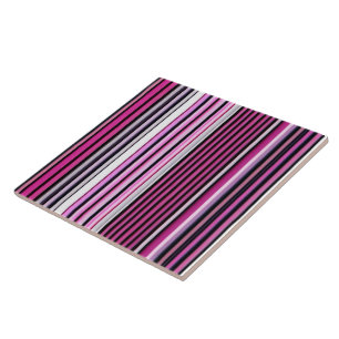 Popular Pink Stripes Collection Ceramic Tile
