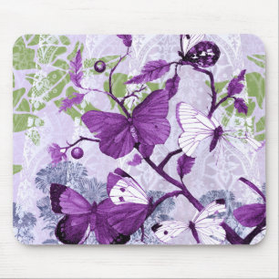 Popular Purple Butterflies Mouse Pad