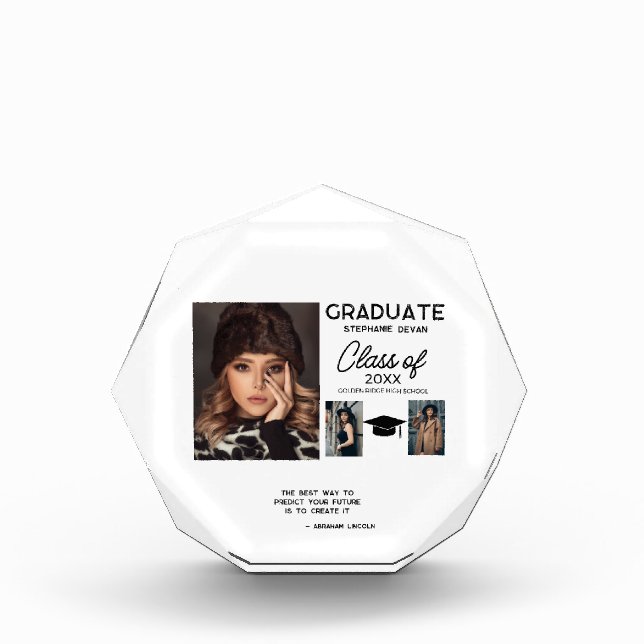 Popular Quotes Personalised Graduation Photo Frame (Front)