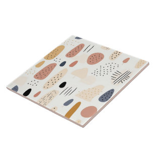 Popular Retro Boho Abstract Collection Ceramic Tile