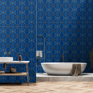 Popular Royal Blue Gold Marble Collection Wallpaper