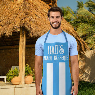 Popular Stylish Blue and White Wide Stripe Apron