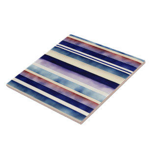Popular Summer Navy Blue Boat Stripes Collection Ceramic Tile