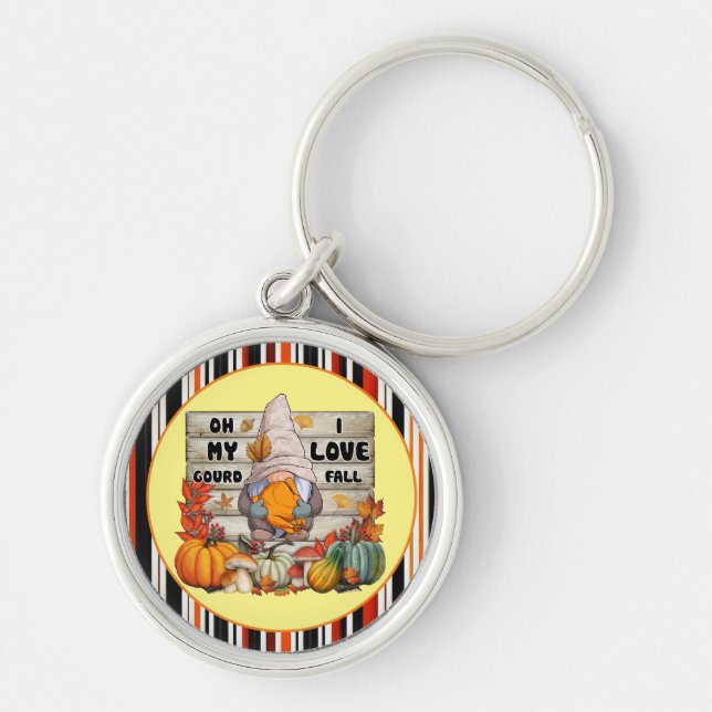 Popular Thanksgiving Beautiful Autumn Collection Key Ring (Front)