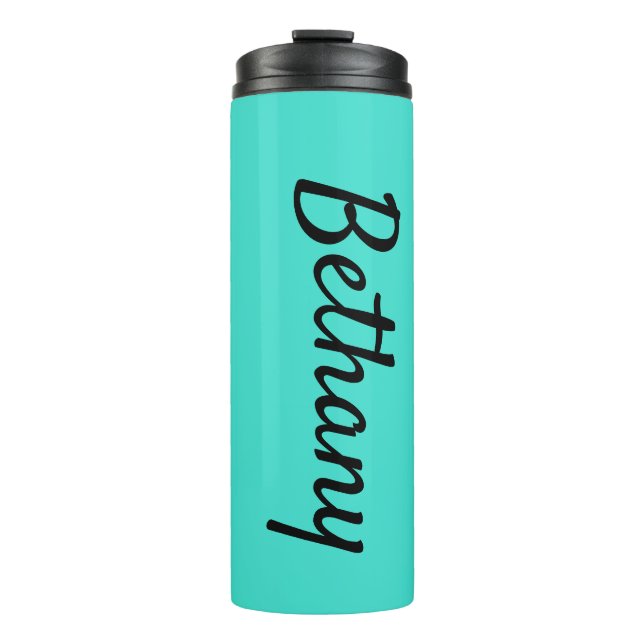 Popular Turquoise Matching Design 12oz Thermal Tumbler (Front)