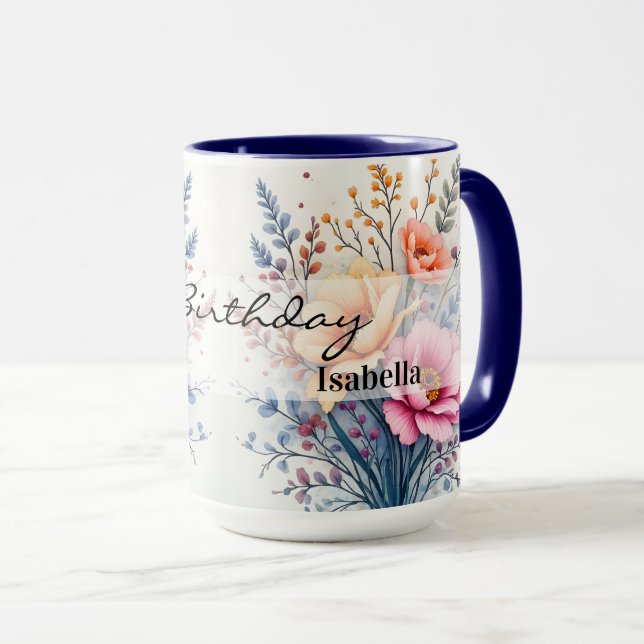 Popular Wildflowers Beautiful Luxury Collection Mug (Front Right)