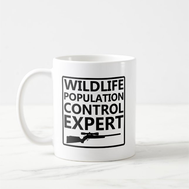 Population Control Funny Hunting Mug (Left)