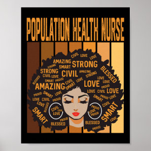 Population Health Nurse Powerful Black History Mon Poster