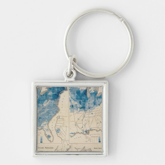 Population United States census 2 Key Ring (Front)