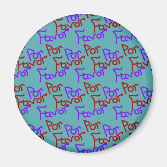 Por Favour Magnet (Front)
