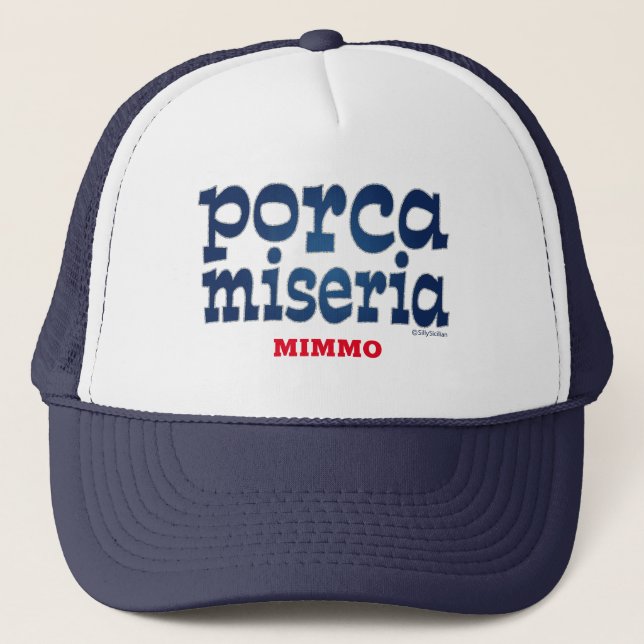 Porca Miseria Personalised Trucker Hat (Front)