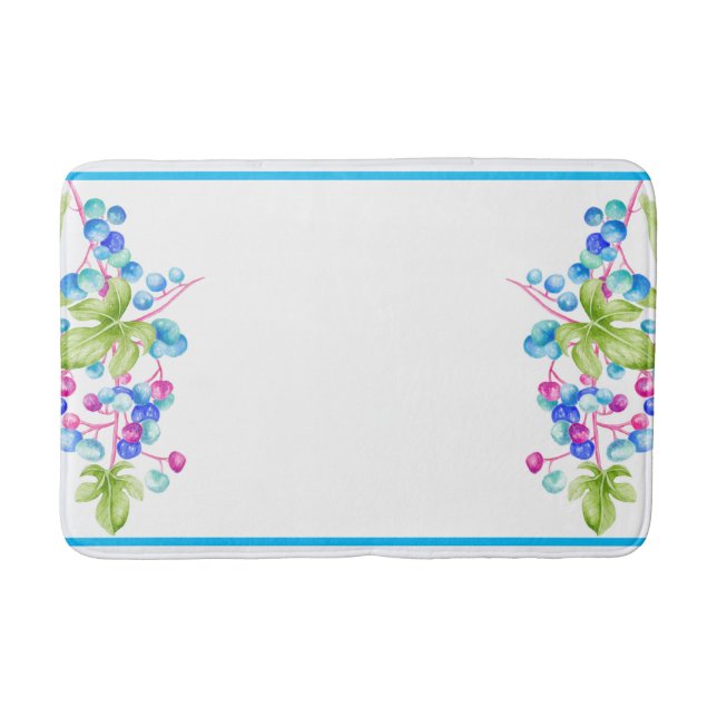 Porcelain Berries on a Bath Mat (Front)