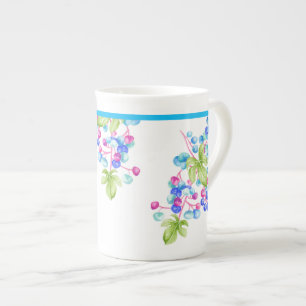 Porcelain Berries on a Bone China Mug