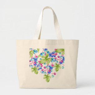 Porcelain Berries on a Jumbo Grocery Bag