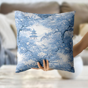 Porcelain Blue Chinoiserie Pattern ID1094 Cushion