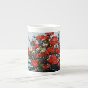 Porcelain Bowl Flower winding Bone China Mug