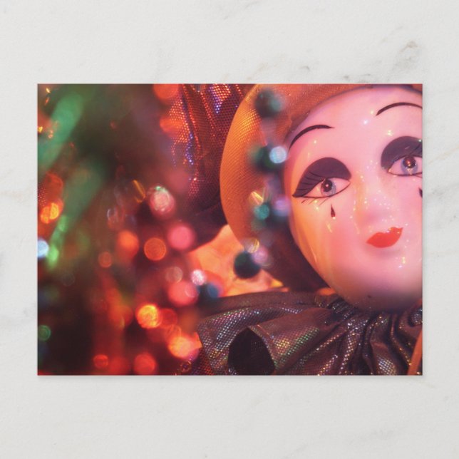 Porcelain Clown Custom Postcard (Front)