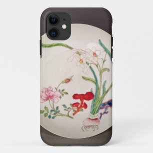 Porcelain dish, famille rose decoration, Yung Chen iPhone 11 Case