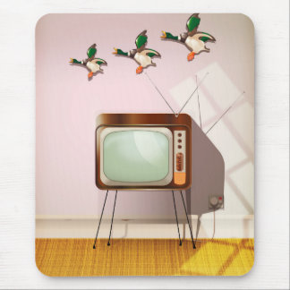 Porcelain Ducks on the Wall Mouse Pad