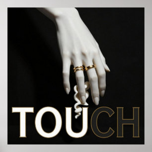 Porcelain Hand Gold Rings Fashion Poster