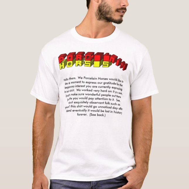 Porcelain Horses Message Shirt (Front)