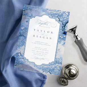 Porcelain-Inspired Chinoiserie Pattern ID1094 Acrylic Invitations