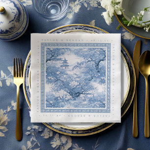 Porcelain-Inspired Chinoiserie Wedding ID1094 Napkin