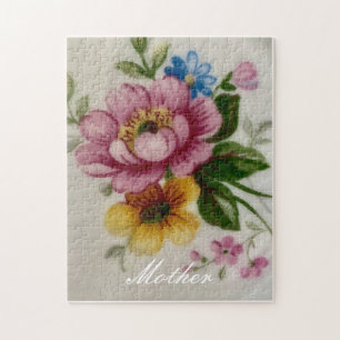 Porcelain Inspired Flora Puzzle