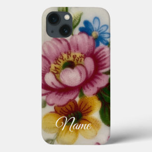 Porcelain Inspired Floral iPhone 13 Case