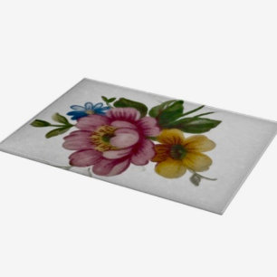 Porcelain Inspired Floral Cutting Board