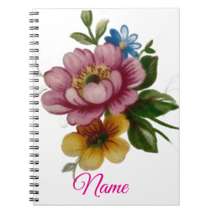 Porcelain Inspired Floral Notebook
