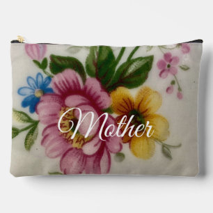 Porcelain Inspired Floral Print Cut Sew Bag