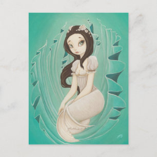 Porcelain - Mermaid Post Card