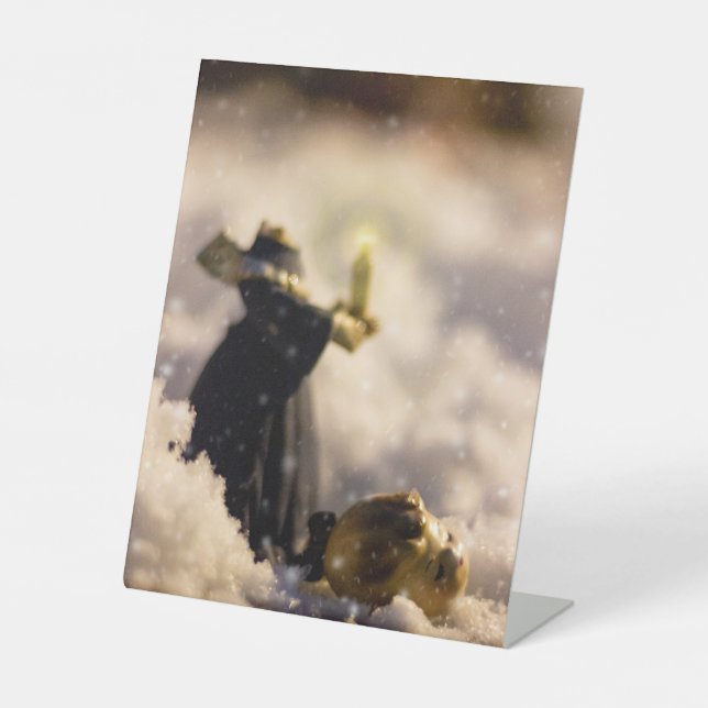 Porcelain Nights V Pedestal Sign (Front)