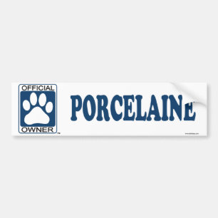 Porcelaine Blue Bumper Sticker
