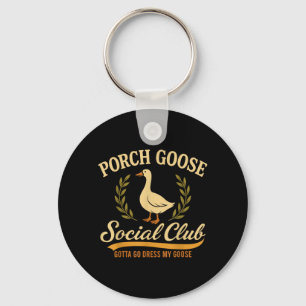 Porch Goose Vintage Silly Goose Sogovernment Key Ring