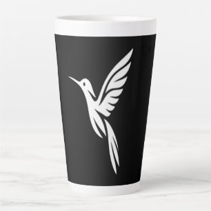 Porch Hummingbird Watcher Minimalist Bird T-Shirt Latte Mug