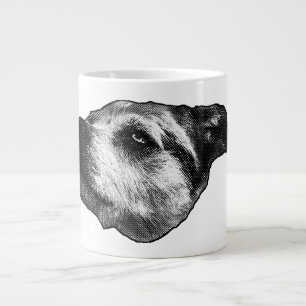Porch-Light Dotted Calm — Terrier Large Coffee Mug